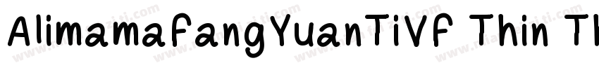 AlimamaFangYuanTiVF Thin Thin字体转换